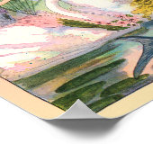 Feen, Meerjungfrauen und Schwäne drucken Poster (Ecke)