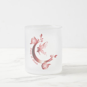 Feen-Mond-Frauen-Glas-Tasse Mattglastasse