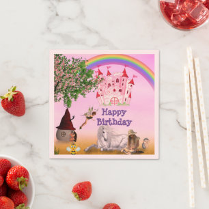 Feen-Motiv Servietten für Kinderparty