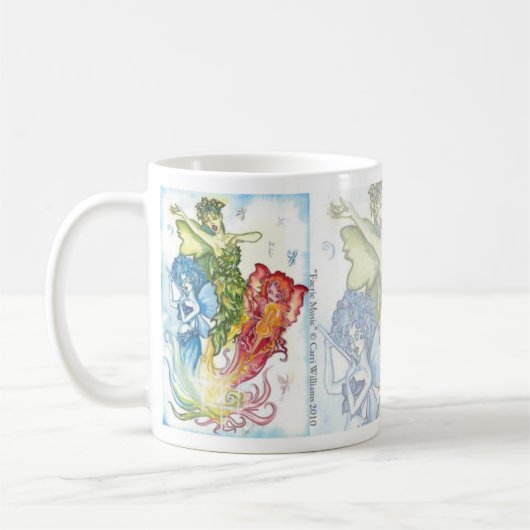 Feen-Musik Kaffeetasse (Links)