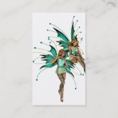 Feen-Paar-Geschäfts-Karten Visitenkarte (Rückseite)