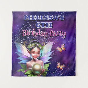 Feen-Partydekoration Hintergrund Thema Mädchen Wandteppich