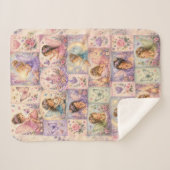 Feen-Patchwork-Schloss-Andenken für Träumer Sherpadecke (Vorderseite (Horizontal))