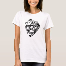 Feen-Pentagramm-Damen-Shirt T-Shirt