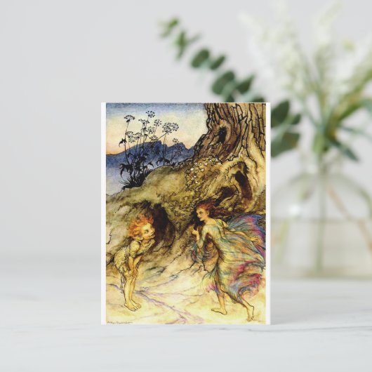 Feen Postkarte (Stehend Vorderseite)