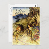 Feen Postkarte (Vorne/Hinten)