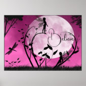 Feen rosa glauben poster (Vorne)