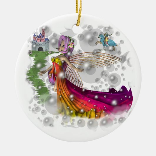 Feen, Schlösser, Ritter Keramikornament (Vorne)
