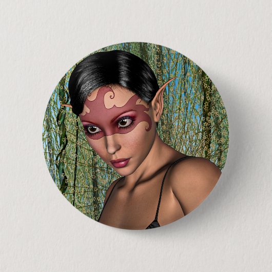 Feen-Schmetterling Button (Vorderseite)
