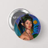 Feen-Schmetterling Button (Vorne & Hinten)