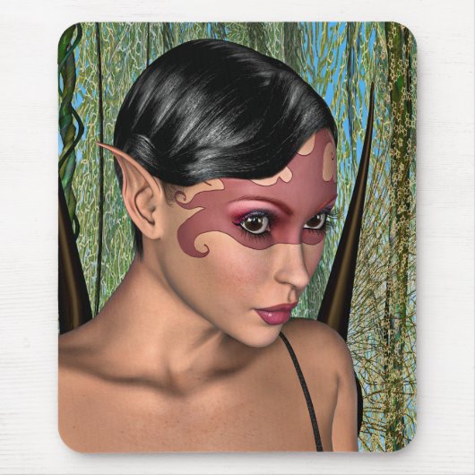 Feen-Schmetterling Mousepad (Vorne)