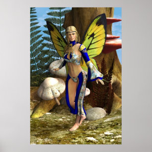 Feen-Schmetterling Poster