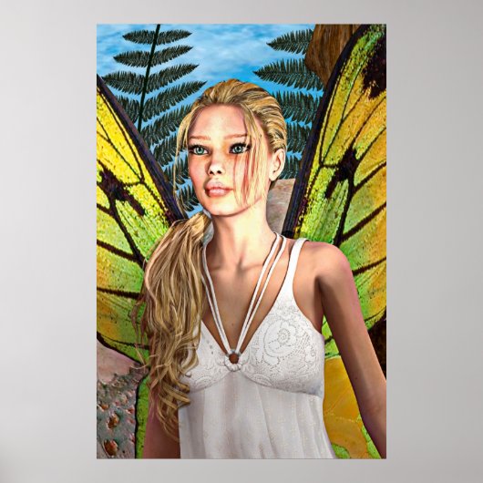 Feen-Schmetterling Poster (Vorne)