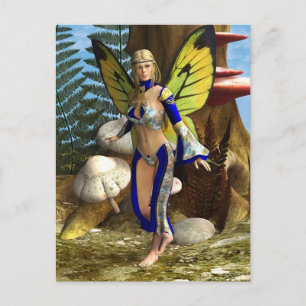 Feen-Schmetterling Postkarte