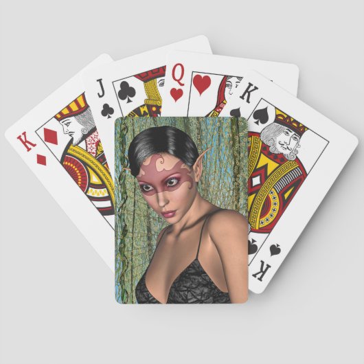 Feen-Schmetterling Spielkarten (Rückseite)