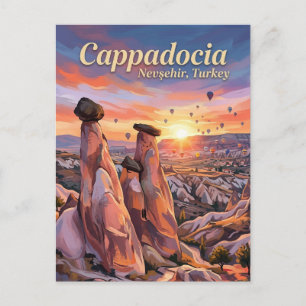 Feen-Schornsteine, Göreme, Kappadokien Postkarte