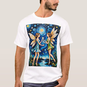 Feen Sternennacht Magie T-Shirt Fantasy Ästhetik
