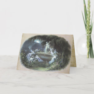 Feen tanzen im Mondschein Karte