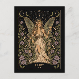 Feen-Tarot-Kunst im Sternenlicht Postkarte