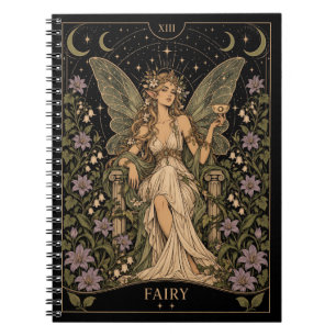 Feen-Tarot-Kunst mit Sternenlicht Notizblock