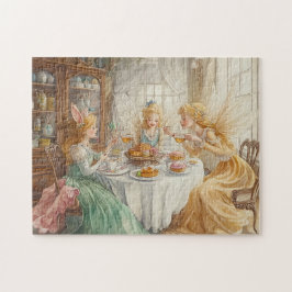 Feen-Teeparty Frühling Verzauberte Süßigkeiten Mag Puzzle