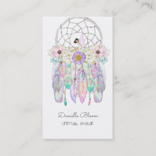 Feen-Traumfänger Boho Pfeile Federn Visitenkarte