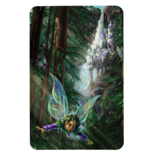 Feen- und Burgen-Fantasy-Kunst Magnet