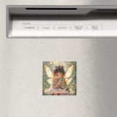 Feen und Drache | Chibi Anime Märchen Magnet (In Situ (Geschirrspüler))