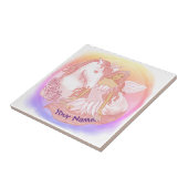 Feen und Einhorn Fliese (Seite)