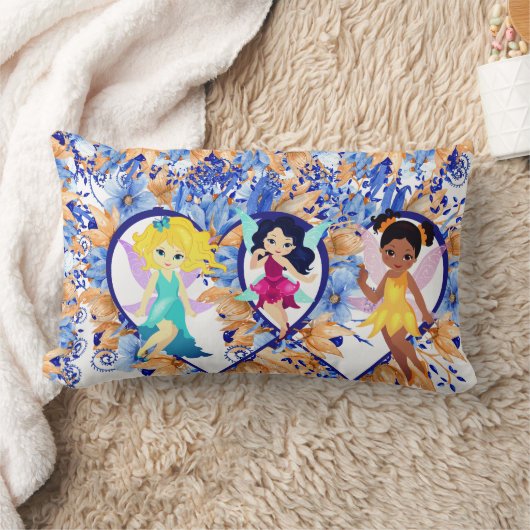 Feen und Herzen Lendenkissen (Decke)