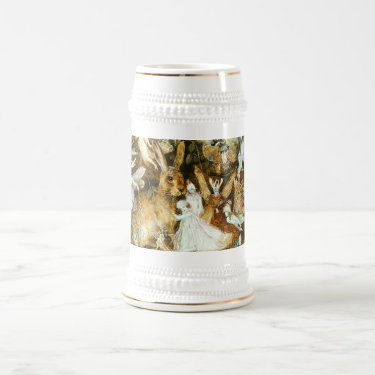 Feen und Kaninchen Bierglas (Mittel)