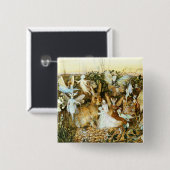 Feen und Kaninchen Button (Vorne & Hinten)