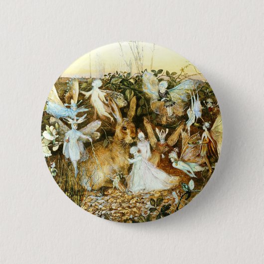 Feen und Kaninchen Button (Vorderseite)