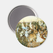 Feen und Kaninchen Magnet (Vorderseite/Rückseite)