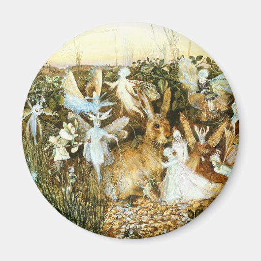 Feen und Kaninchen Magnet (Vorne)