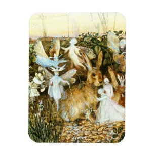 Feen und Kaninchen Magnet