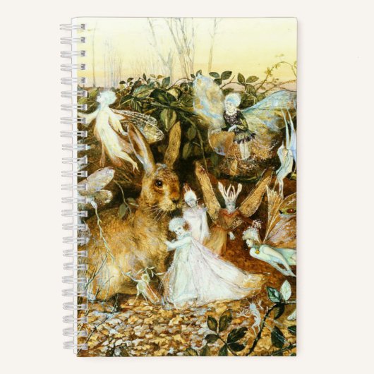 Feen und Kaninchen Notizblock (Vorderseite)