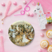 Feen und Kaninchen Pappteller (Party)