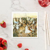 Feen und Kaninchen Serviette (Beispiel)