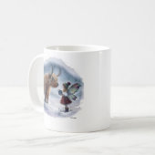 Feen- und Kuh-Becher Kaffeetasse (Vorderseite Links)