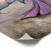 Feen- und Libellen-Fantasy-Kunst Poster (Ecke)