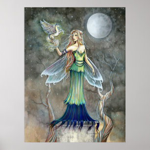 Feen- und winziges Pegasus-Plakat von Molly Harris Poster