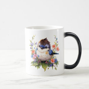 Feen-Vogel-Blumen-Aquarell-Clipart-73610 Verwandlungstasse