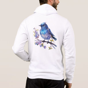 Feen-Vogel-Blumen-Aquarell-Clipart-73611 Hoodie