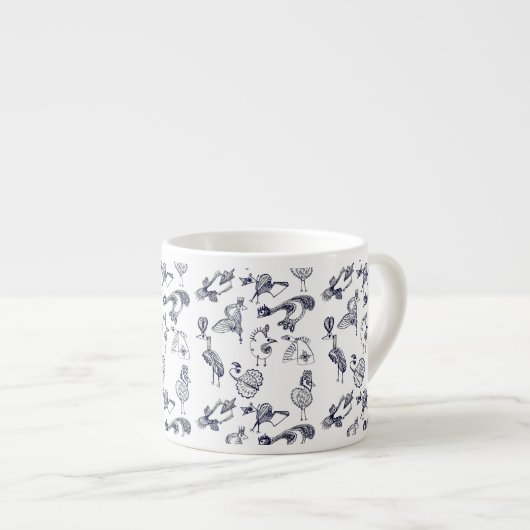 Feen Vögel Espressotasse (Vorderseite Rechts)