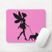 Feen-Walking-French-Bulldog Mousepad (Mit Mouse)