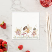 Feen-Wildblumen-Geburtstag Serviette (Beispiel)