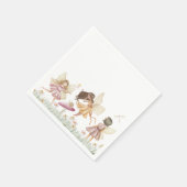 Feen-Wildblumen-Geburtstag Serviette (Ecke)
