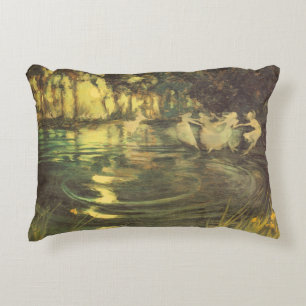 Feen wirbeln von Arthur Black, Vintage Feentanz Dekokissen