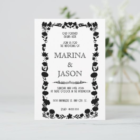 Feen-Wunderwald der Magie Save The Date (Stehend Vorderseite)